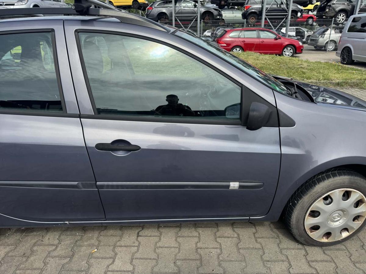 Renault Clio 3 Grandtour original T&uuml;r vorn rechts TEJ47 Bleu gris Kombi Rohbau Bj.2009